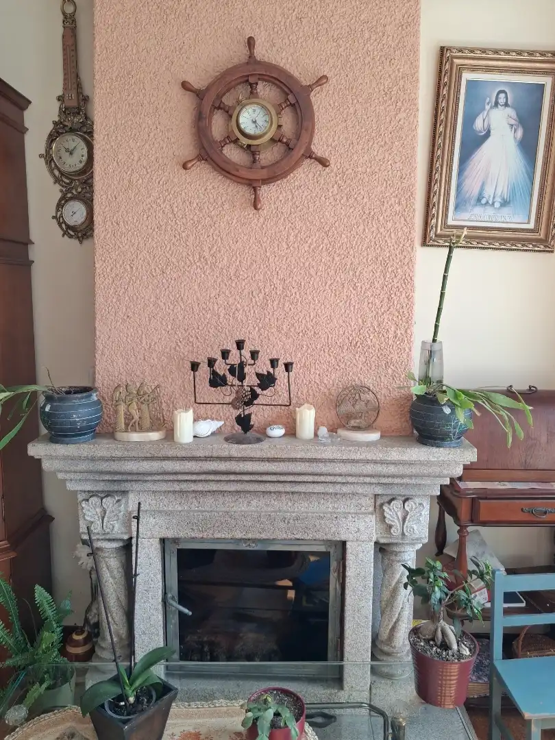 Sala de estar de Piso en venta en A Guarda   con Parquet, Terraza y Trastero
