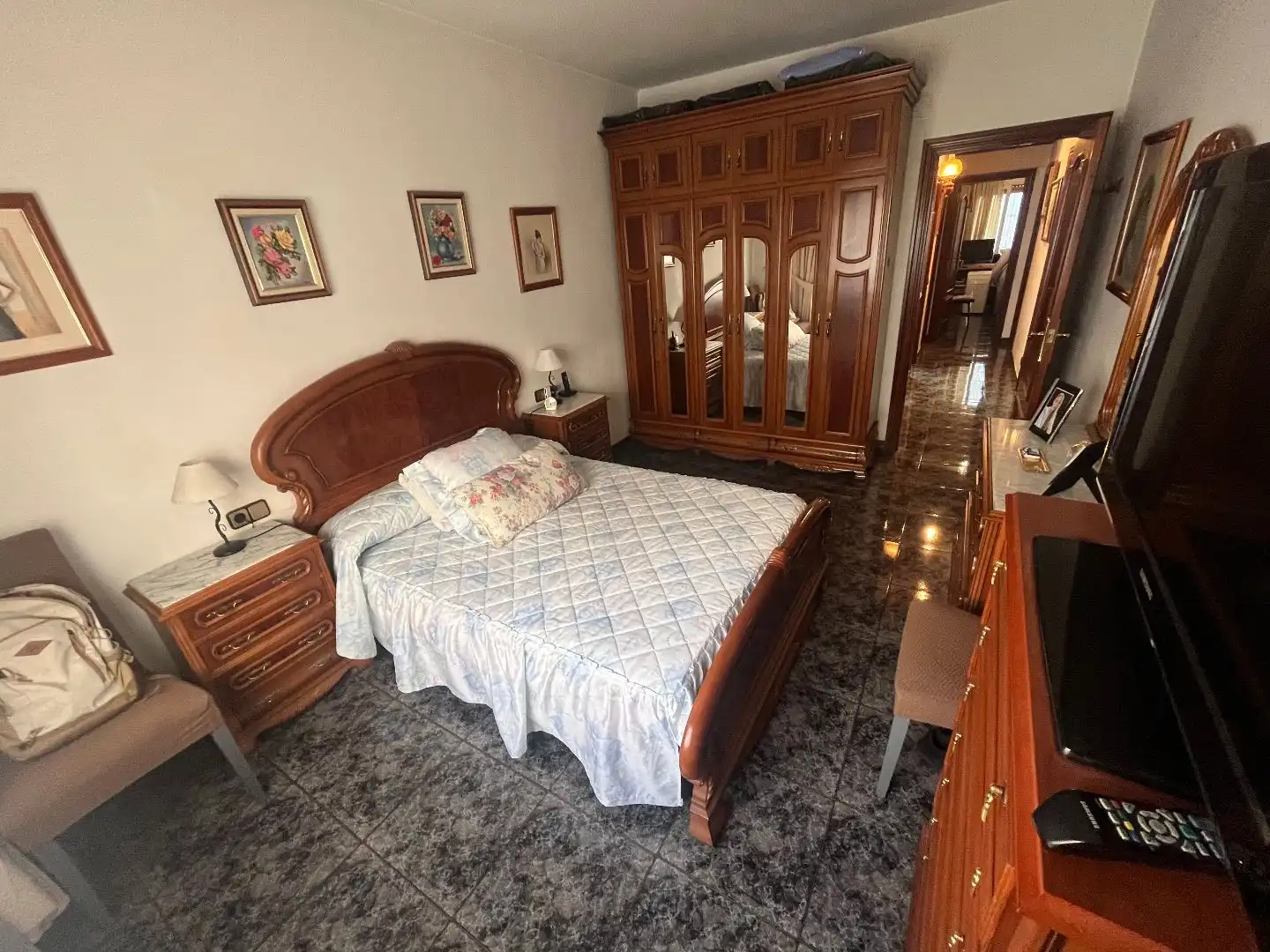 Wohnung zum Verkauf in Carrer del Doctor Pagès, 8, Centre Schlafzimmer von Wohnung zum Verkauf in Santa Coloma de Gramenet mit Klimaanlage und Balkon