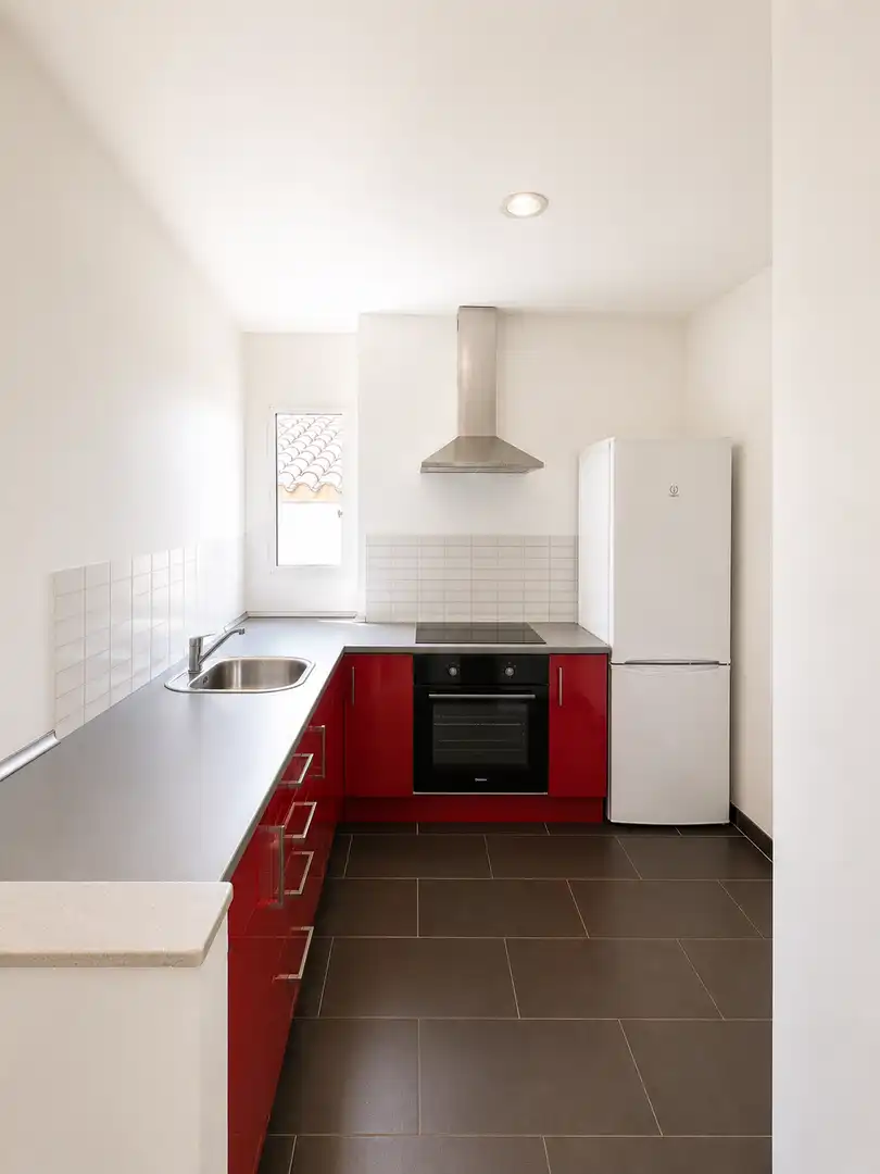 Kitchen of Flat for rent in Badajoz  with Air Conditioner, Parquet flooring and Terrace