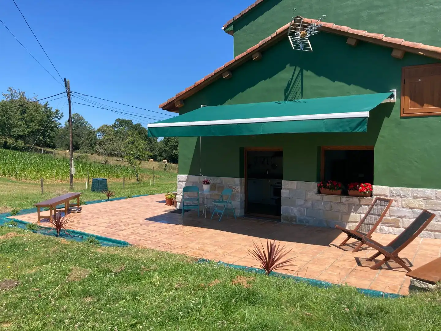 Terraza de Casa o chalet de alquiler en Siero con Calefacción, Jardín privado y Parquet