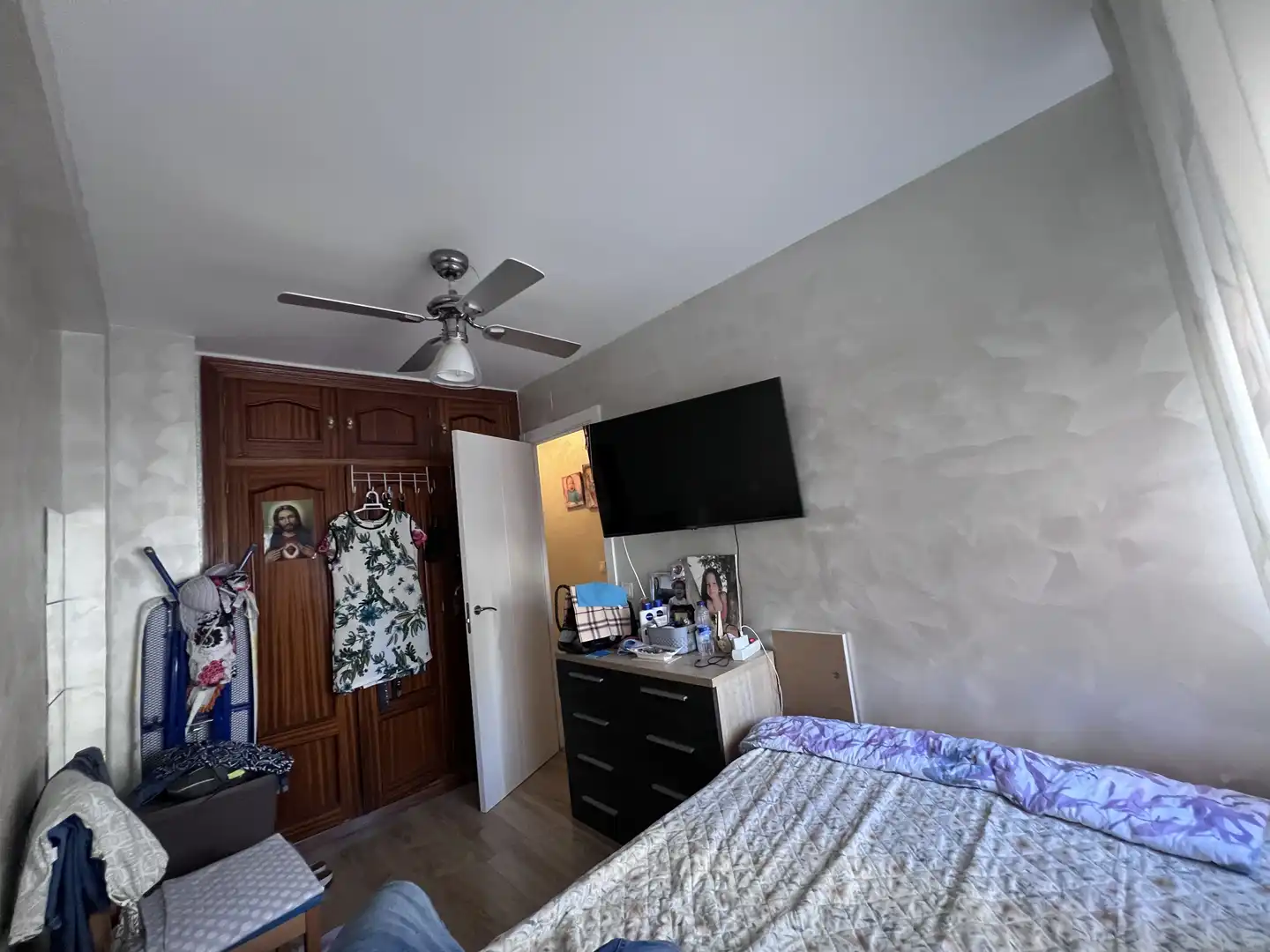Schlafzimmer von Wohnung zum Verkauf in  Madrid Capital mit Klimaanlage und Balkon