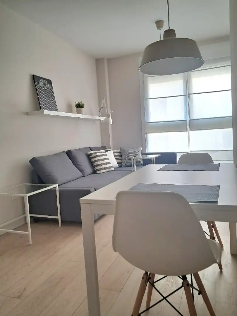 Wohnzimmer von Wohnungen zur Miete in Getxo  mit Privatgarten, Abstellraum und Möbliert