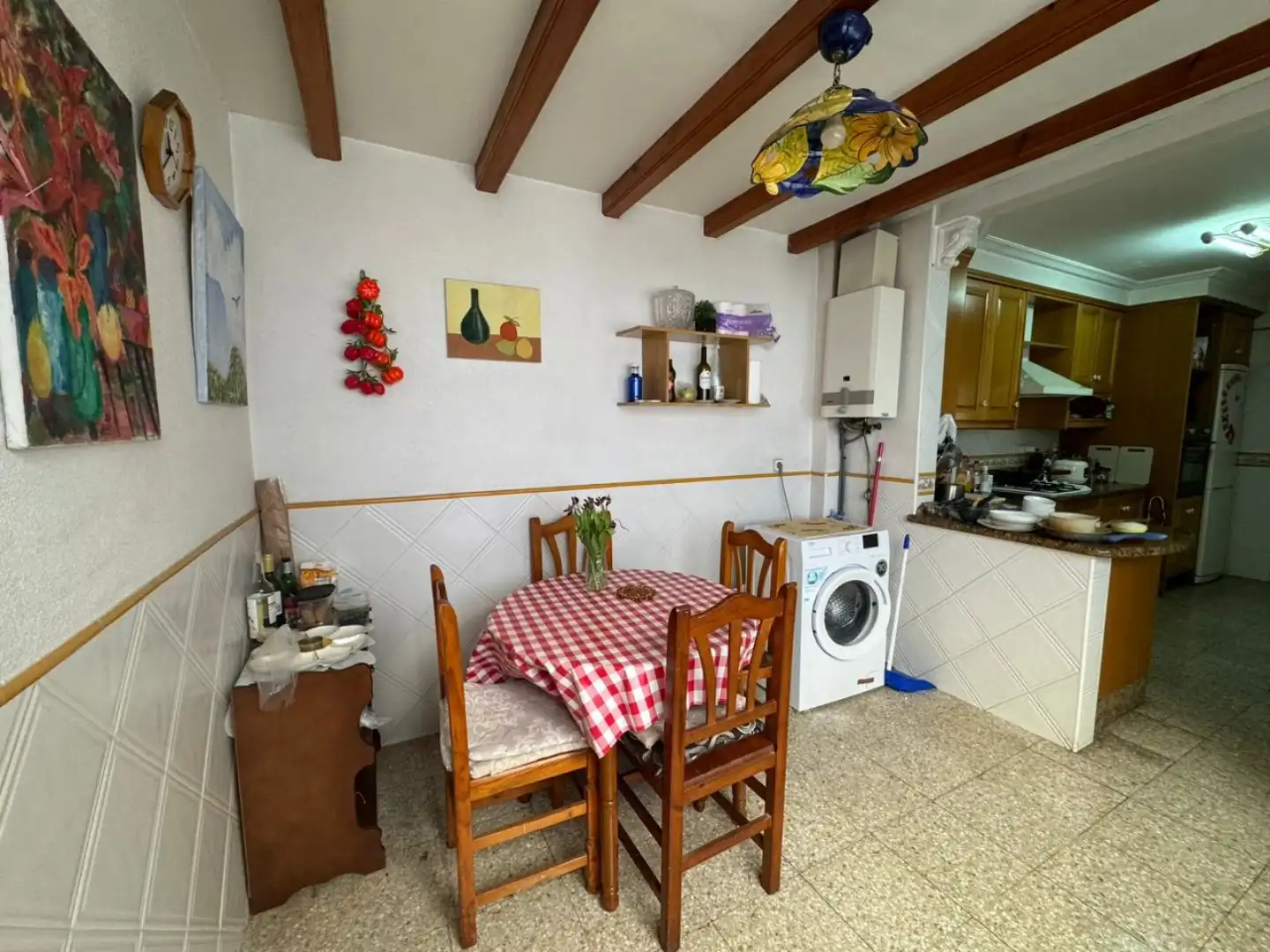 Kitchen of Flat for rent in Elche / Elx  with Heating, Furnished and Oven
