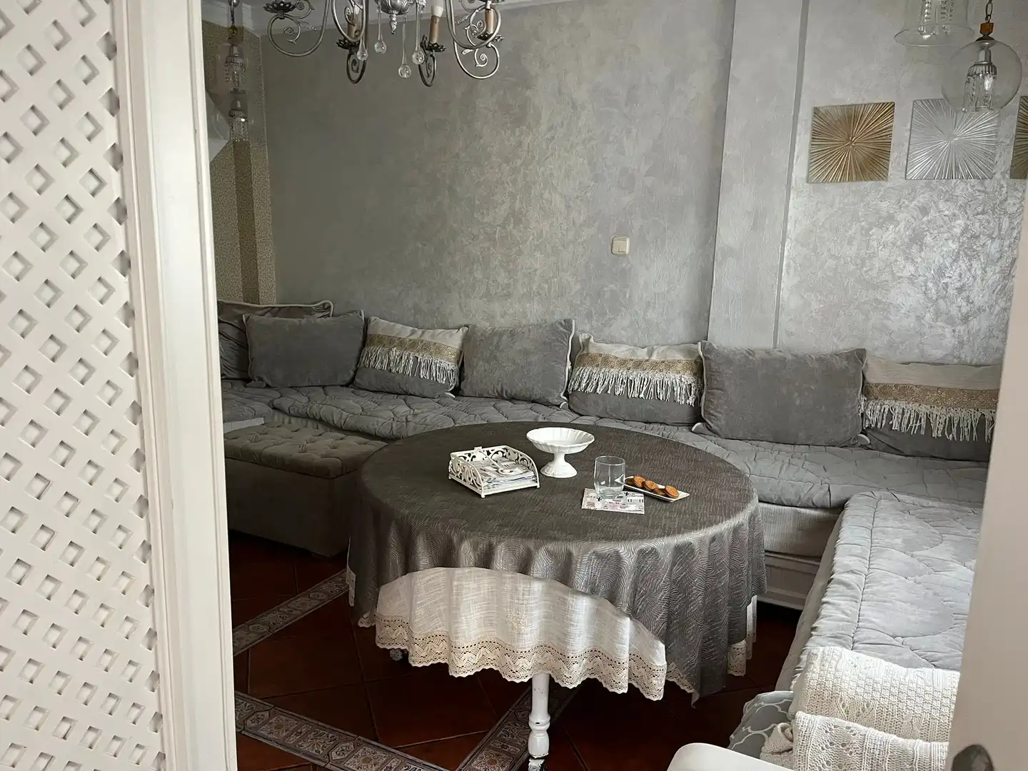 Sala d'estar de Dúplex de lloguer en Melilla amb Aire condicionat, Terrassa i Traster