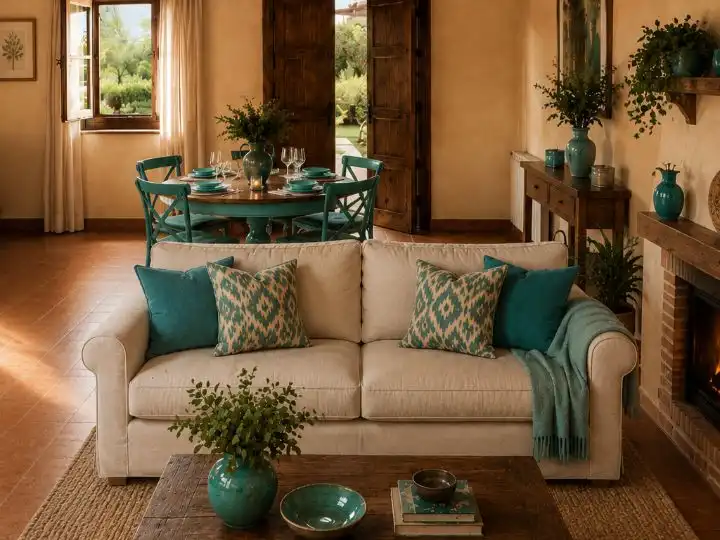 Living room of Detached homes for rent in Horcajo de la Sierra - Aoslos  with Heating, Private garden and Balcony