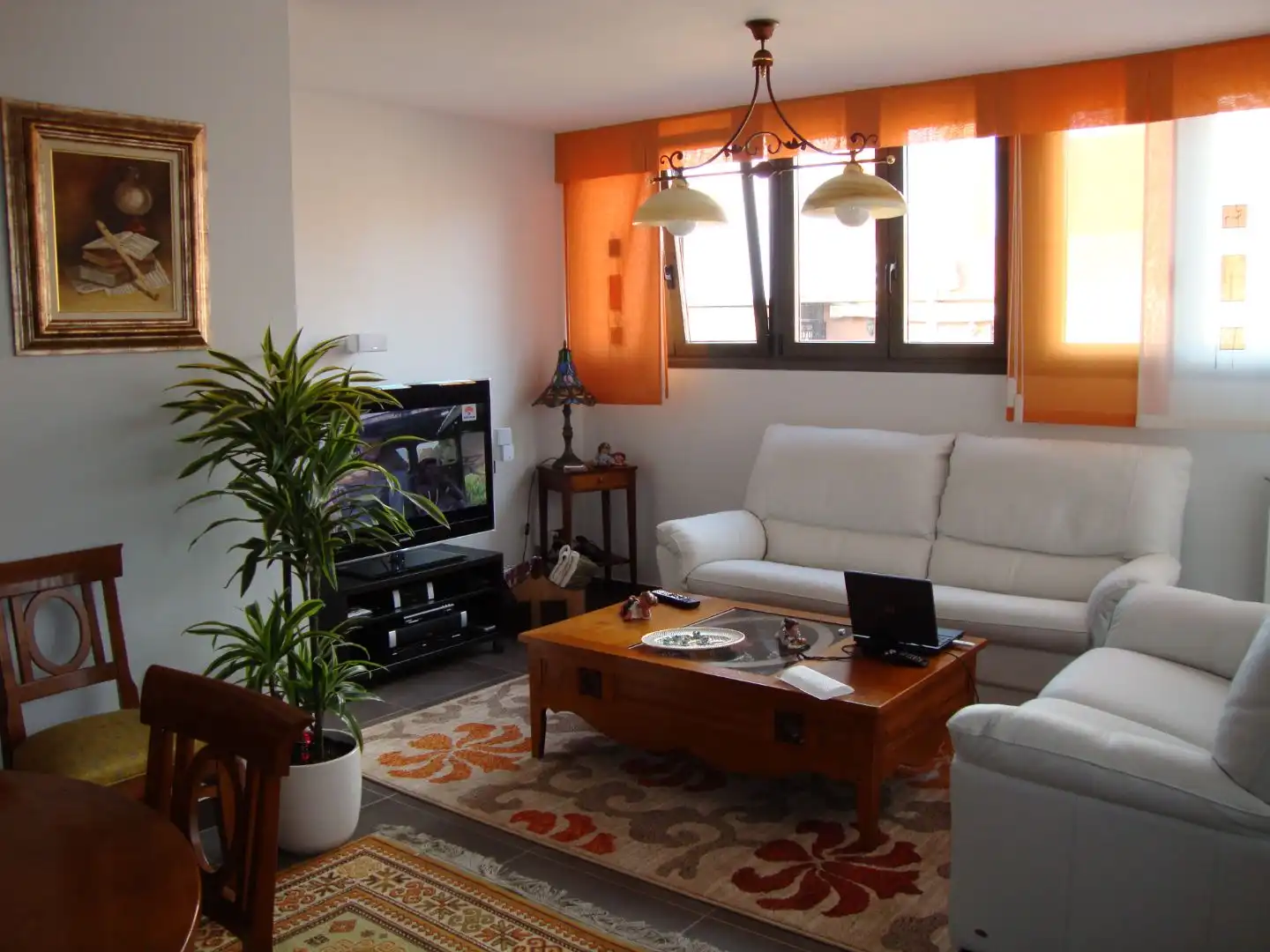 Living room of Flat for rent in Madrid  with Air Conditioner, Heating and Terrace