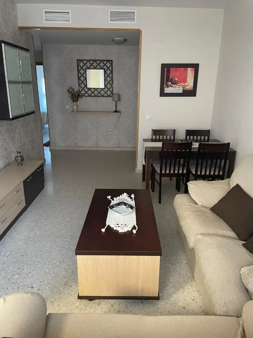Sala d'estar de Pis de lloguer en Algeciras amb Terrassa, Moblat i Rentadora
