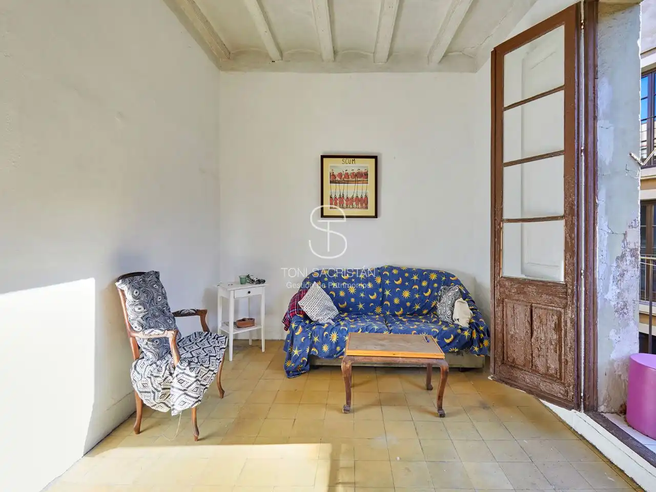 Wohnung zum Verkauf in Carrer de la Cera, 44, El Raval Wohnzimmer von Wohnung zum Verkauf in Barcelona Capital mit Balkon