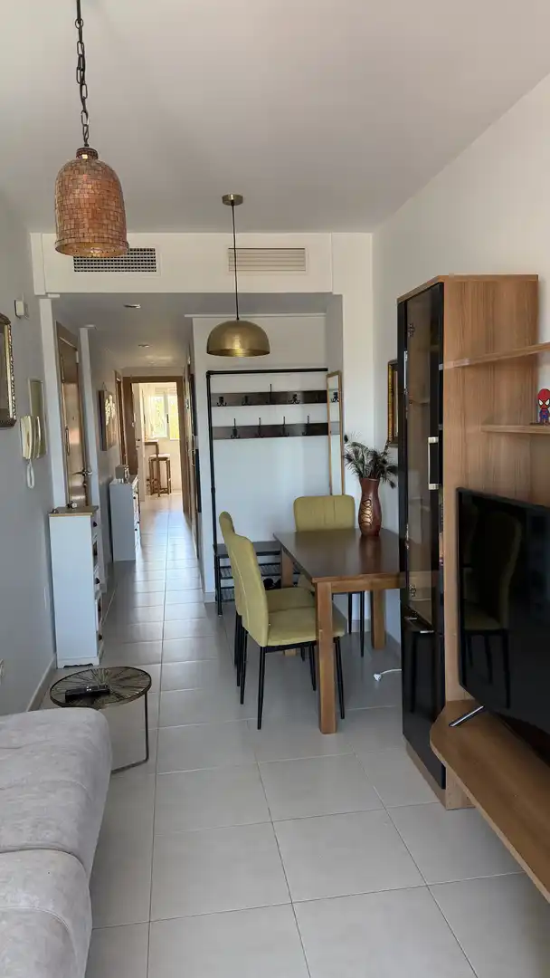 Comedor de Piso de alquiler en Murcia con Aire acondicionado, Amueblado y Balcón