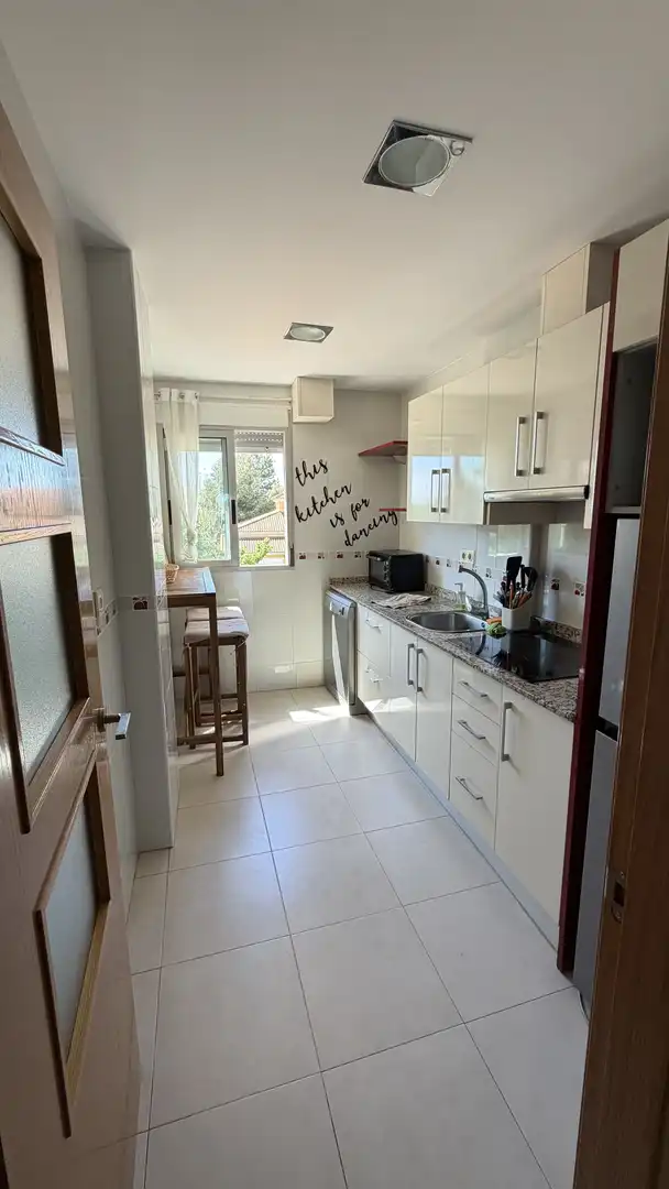 Cocina de Piso de alquiler en Murcia con Aire acondicionado, Amueblado y Balcón