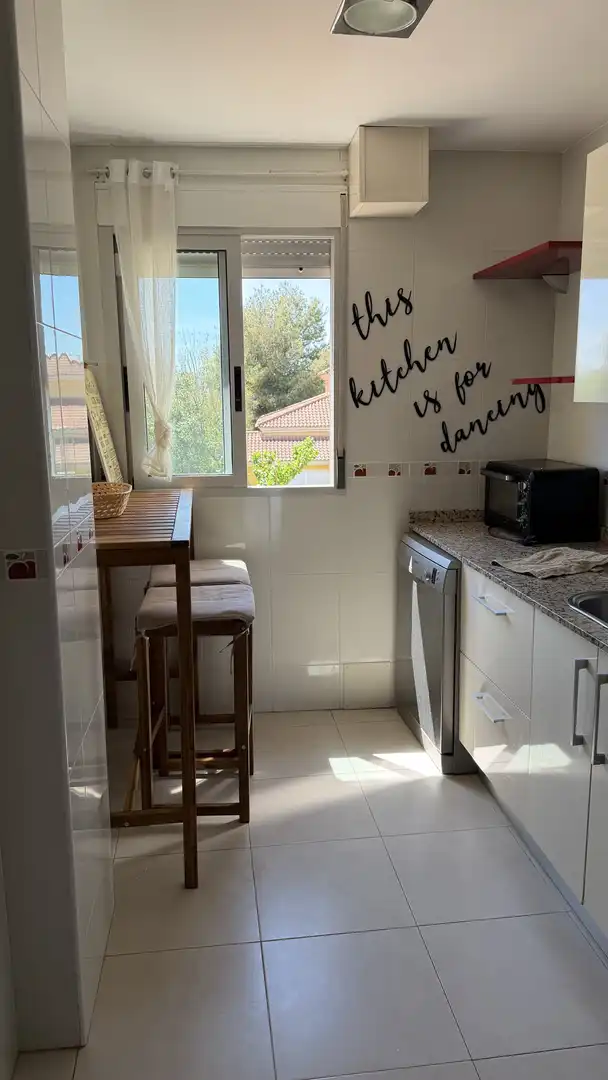 Cocina de Piso de alquiler en Murcia con Aire acondicionado, Amueblado y Balcón