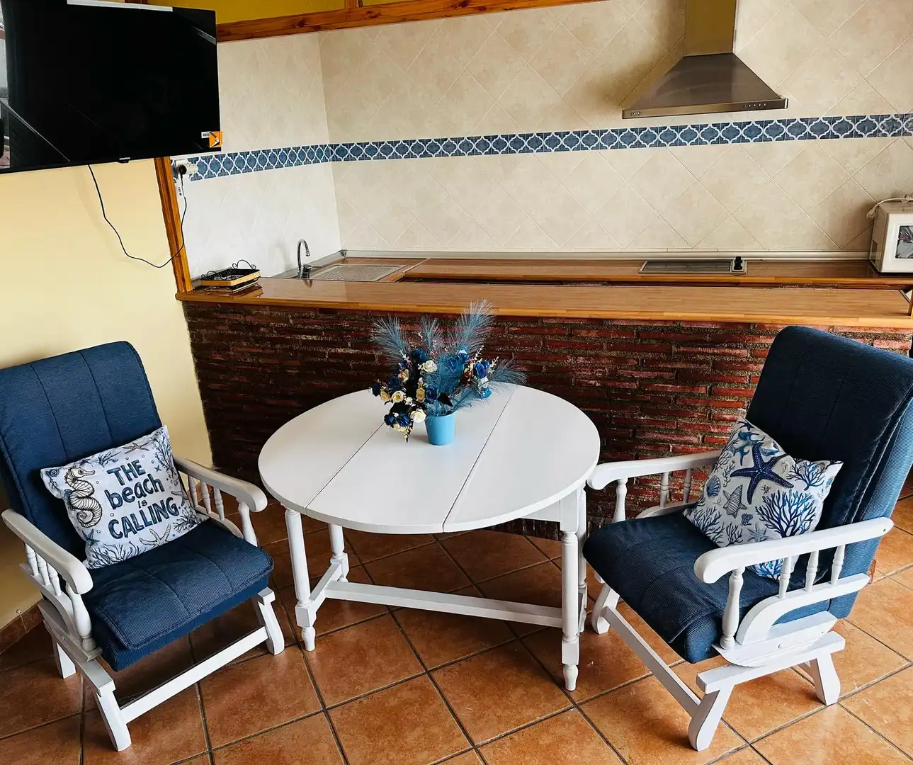Terrasse von Wohnungen zur Miete in Salobreña mit Privatgarten, Schwimmbad und Möbliert