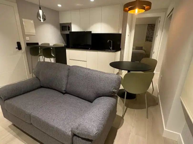 Sala de estar de Piso de alquiler en León Capital  con Calefacción, Parquet y Amueblado