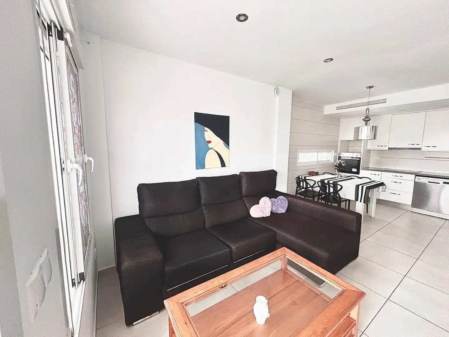 Wohnzimmer von Wohnung zum Verkauf in Torrevieja mit Klimaanlage, Terrasse und Schwimmbad