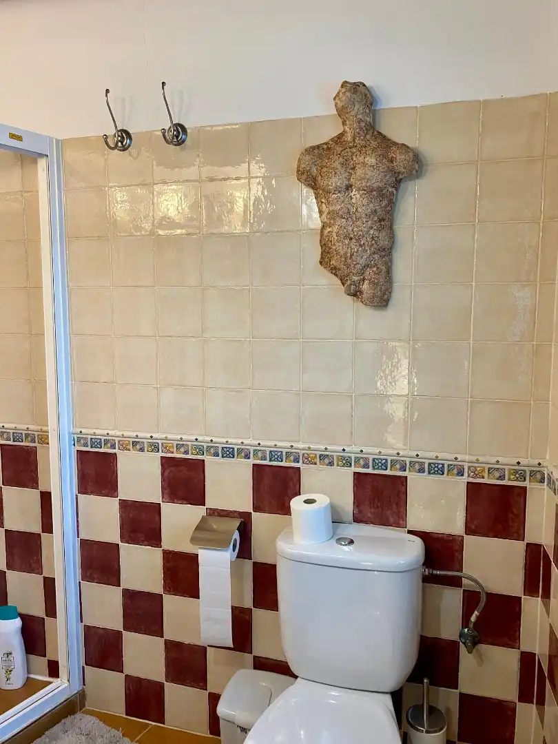 Baño de Casa adosada de alquiler en Almáchar con Amueblado, Horno y Lavadora