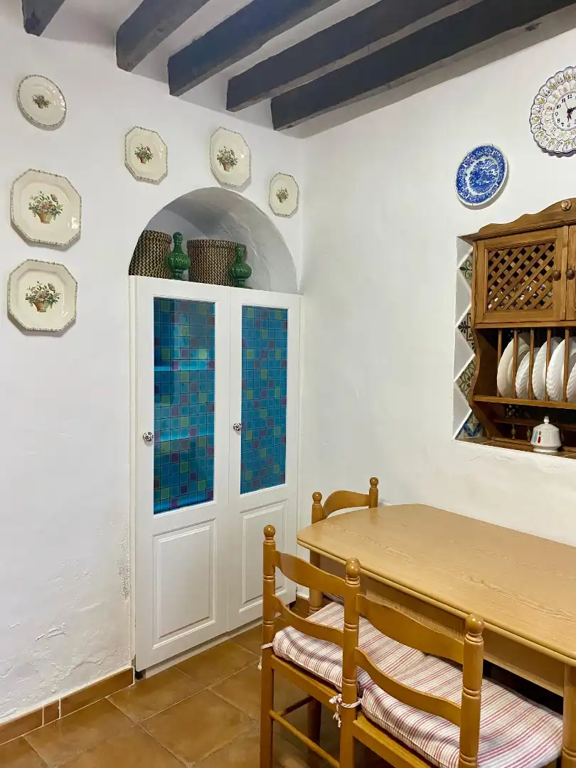 Cocina de Casa adosada de alquiler en Almáchar con Amueblado, Horno y Lavadora