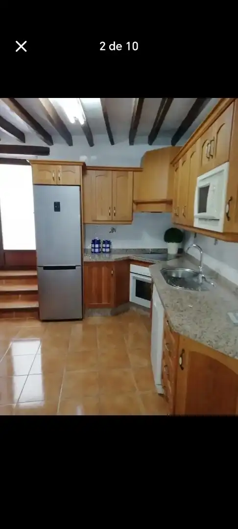 Cocina de Casa adosada de alquiler en Almáchar con Amueblado, Horno y Lavadora