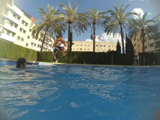 Swimming pool of Flat for share in Alboraya  with Air Conditioner, Heating and Terrace