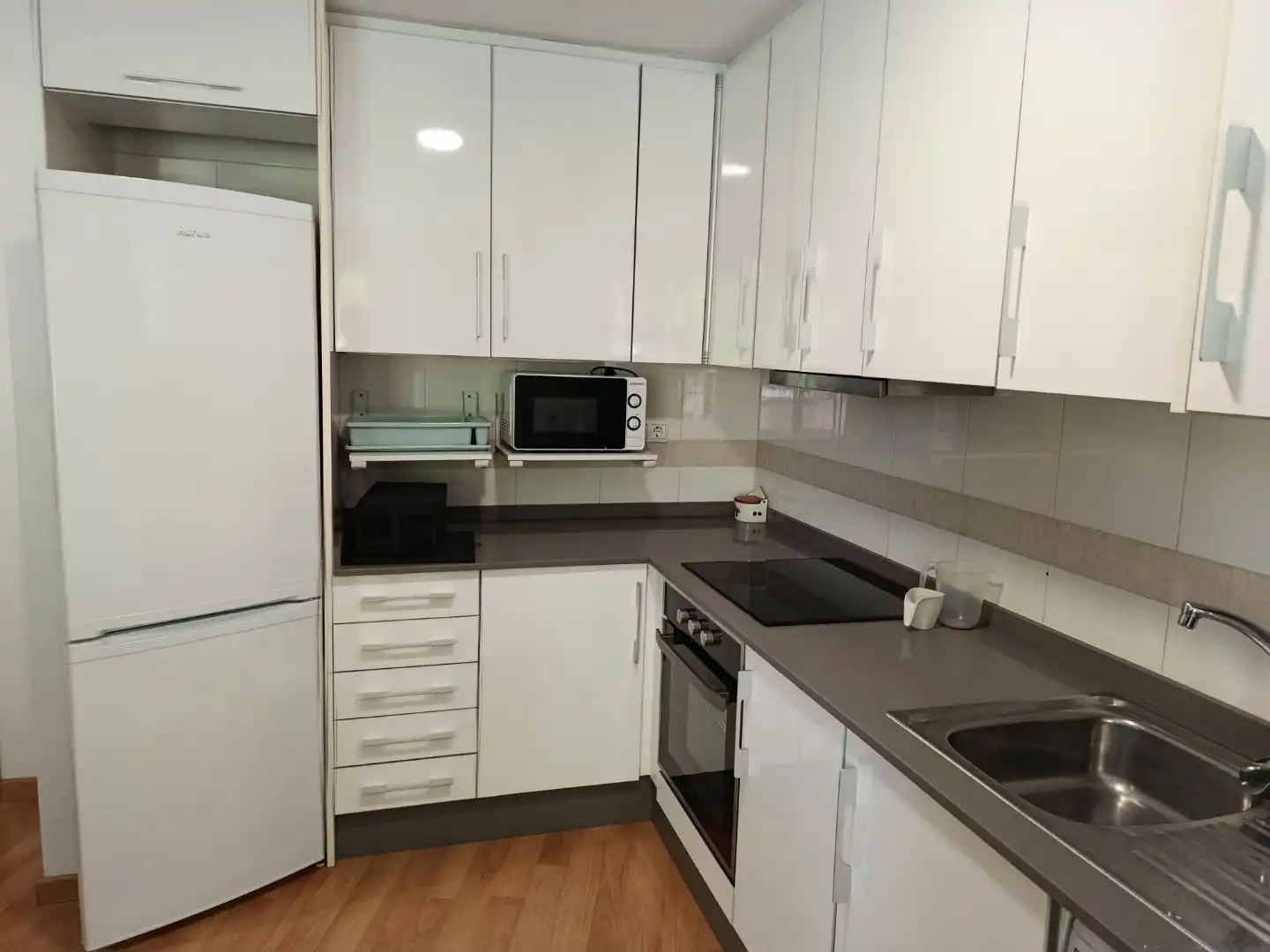 Cocina de Apartamento de alquiler en Almansa con Aire acondicionado, Calefacción y Parquet