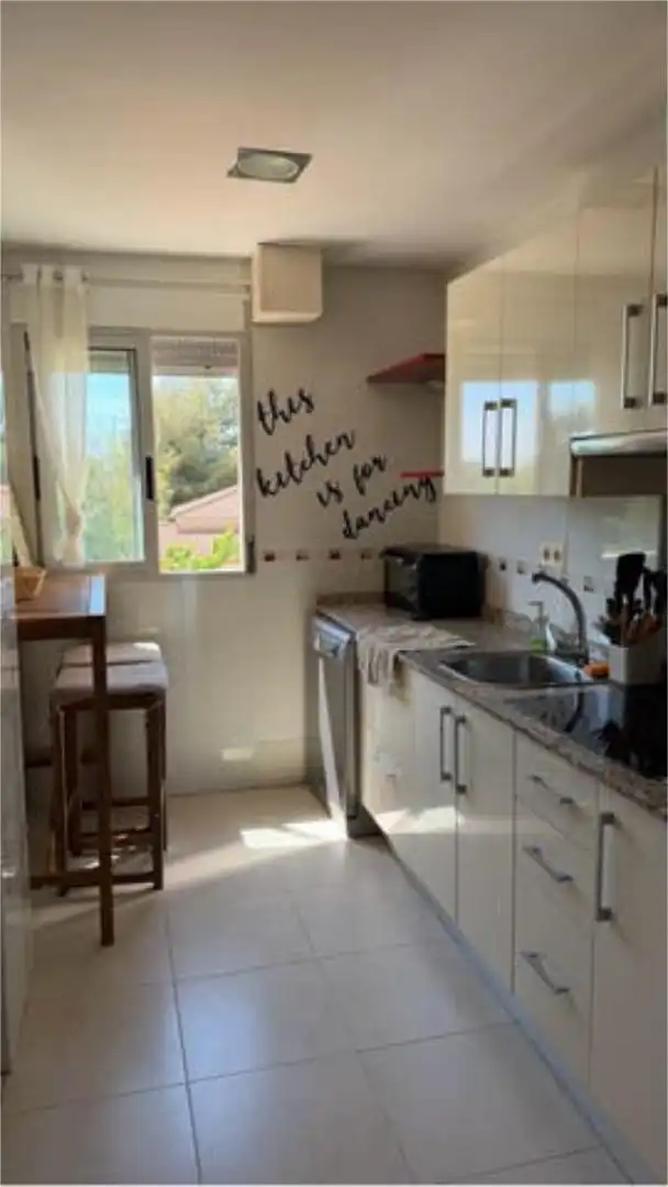 Cocina de Piso de alquiler en Murcia con Terraza y Amueblado