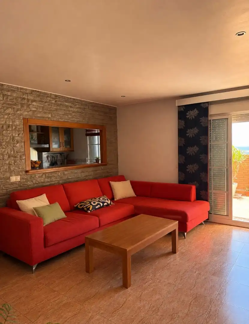Ático en venta en Calle Paco de Lucia, 1, Roquetas de Mar Sala de estar de Ático en venta en Roquetas de Mar con Aire acondicionado, Terraza y Piscina