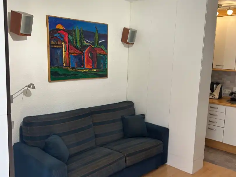 Sala d'estar de Estudi en venda en  Madrid Capital amb Aire condicionat i Piscina