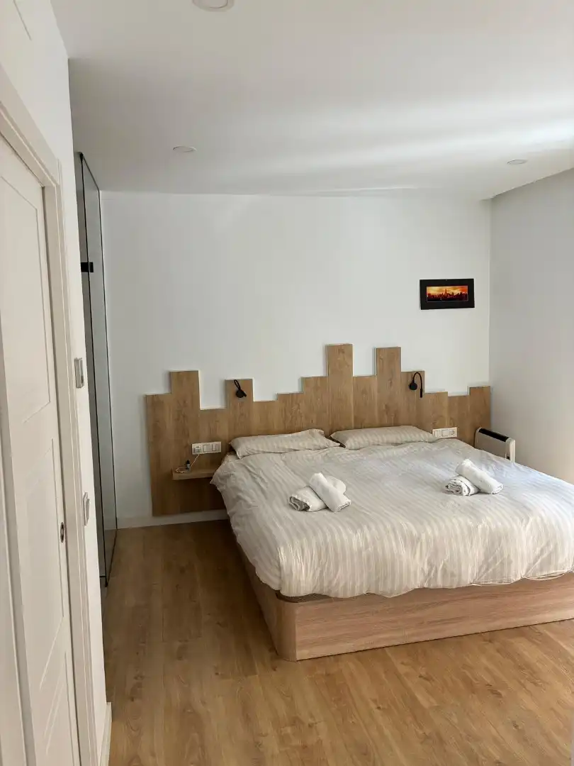 Schlafzimmer von Wohnung zur Miete in Málaga Capital mit Klimaanlage und Balkon