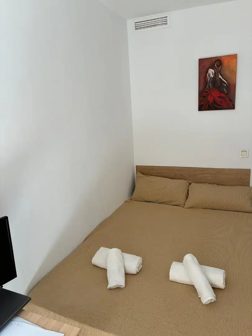 Schlafzimmer von Wohnung zur Miete in Málaga Capital mit Klimaanlage und Balkon