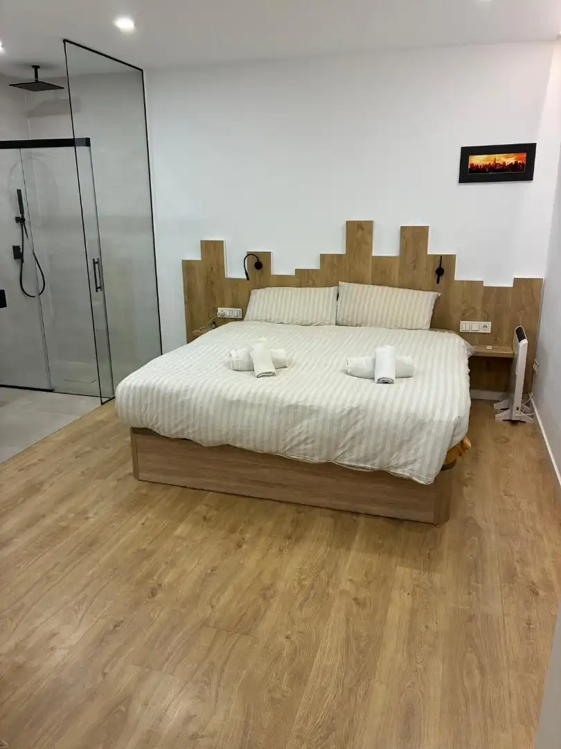 Schlafzimmer von Wohnung zur Miete in Málaga Capital mit Klimaanlage und Balkon