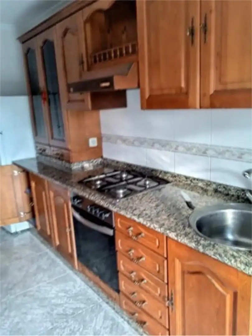 Cocina de Piso de alquiler en Xinzo de Limia con Calefacción, Terraza y Amueblado