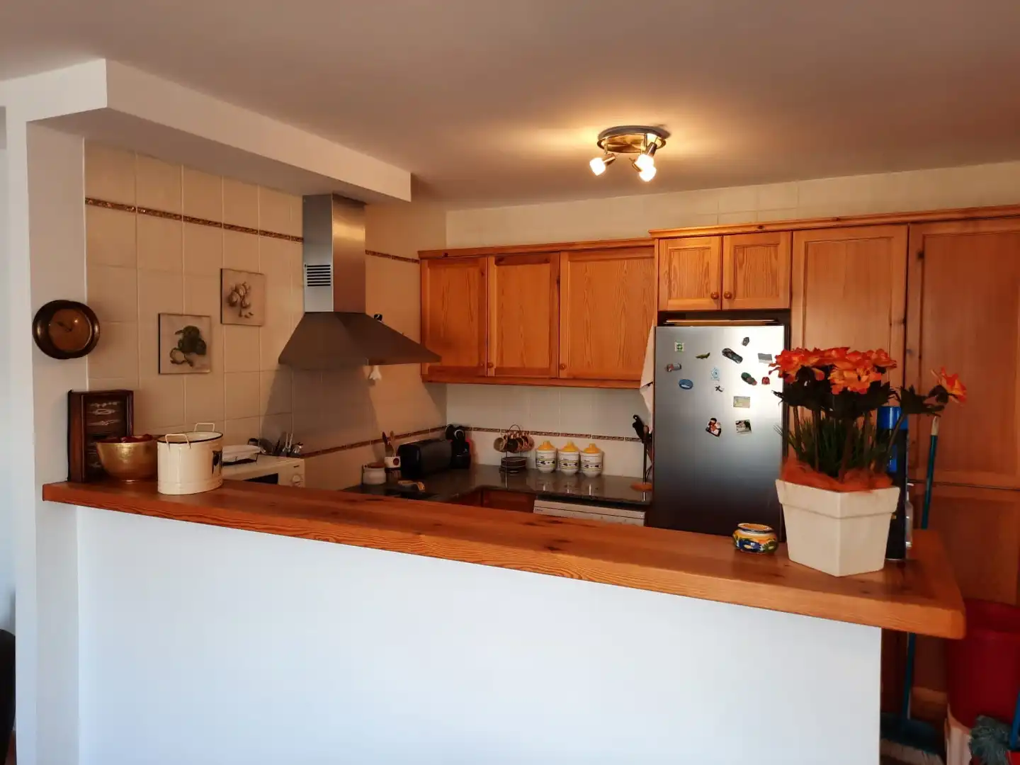 Cocina de Piso de alquiler en Es Mercadal con Aire acondicionado, Amueblado y Horno
