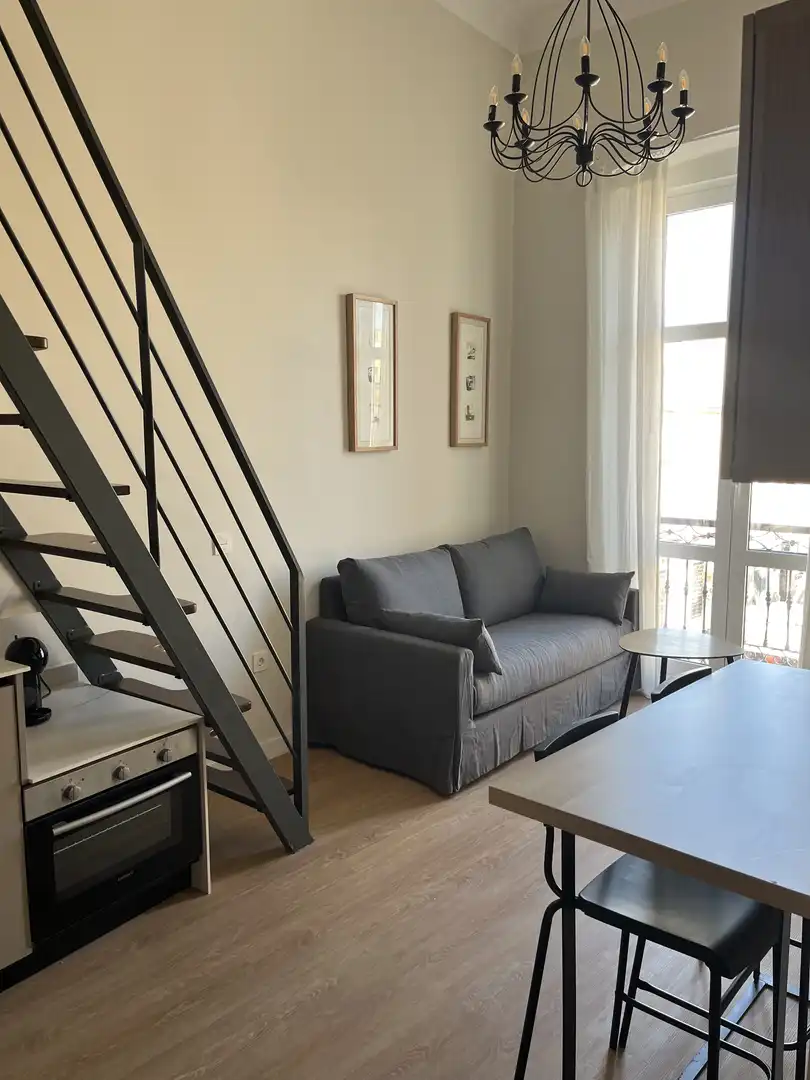 Sala de estar de Piso de alquiler en Almería con Aire acondicionado, Calefacción y Amueblado