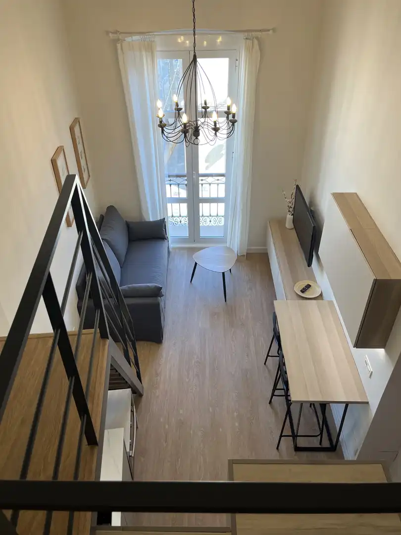 Sala de estar de Piso de alquiler en Almería con Aire acondicionado, Calefacción y Amueblado