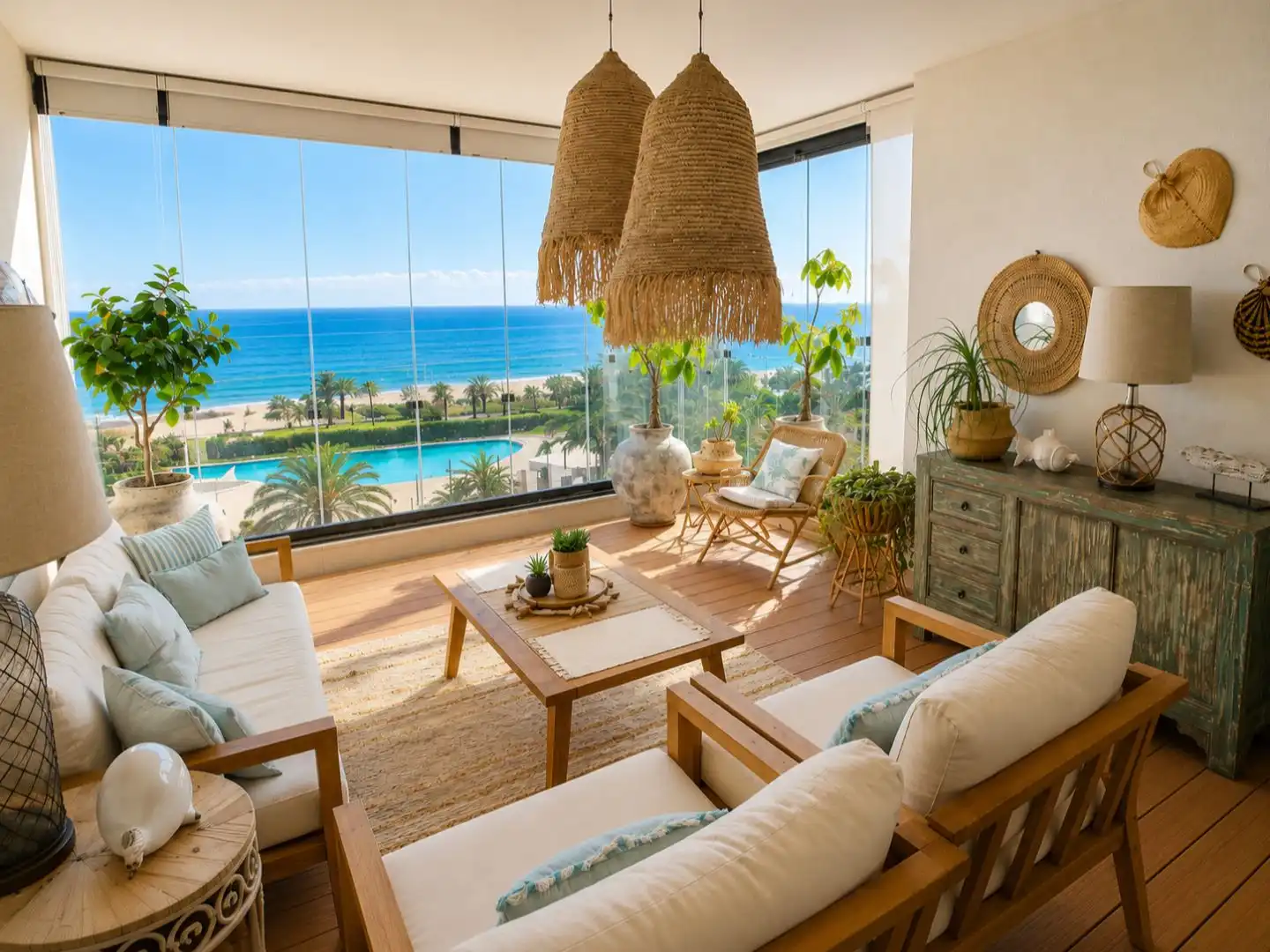 Wohnung zum Verkauf in Calle de Los Pelicanos, 2, Punta del Moral Wohnzimmer von Wohnung zum Verkauf in Ayamonte mit Klimaanlage, Terrasse und Schwimmbad