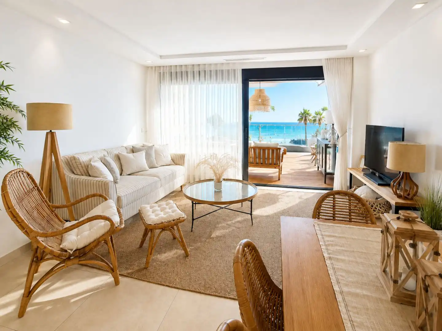 Wohnung zum Verkauf in Calle de Los Pelicanos, 2, Punta del Moral Wohnzimmer von Wohnung zum Verkauf in Ayamonte mit Klimaanlage, Terrasse und Schwimmbad