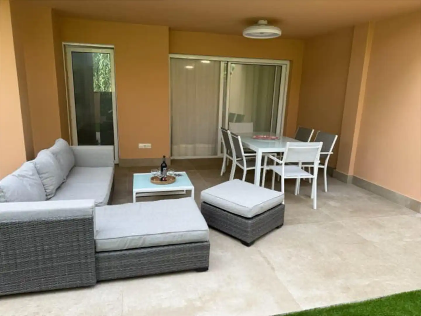 Terraza de Piso de alquiler en Marbella con Calefacción, Jardín privado y Terraza