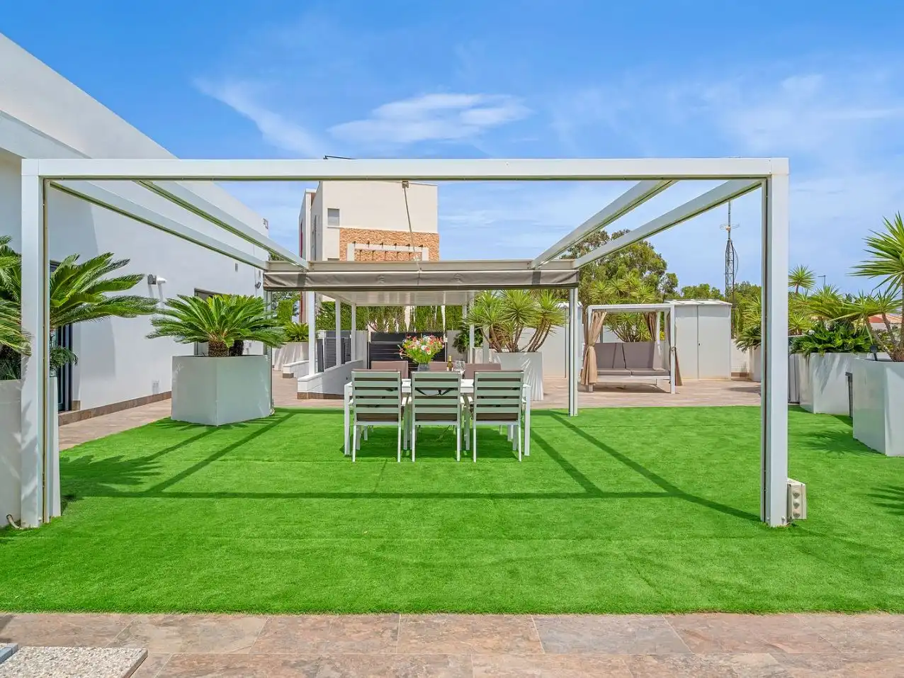 Terrassa de Casa o xalet en venda en Orihuela amb Aire condicionat, Jardí privat i Terrassa