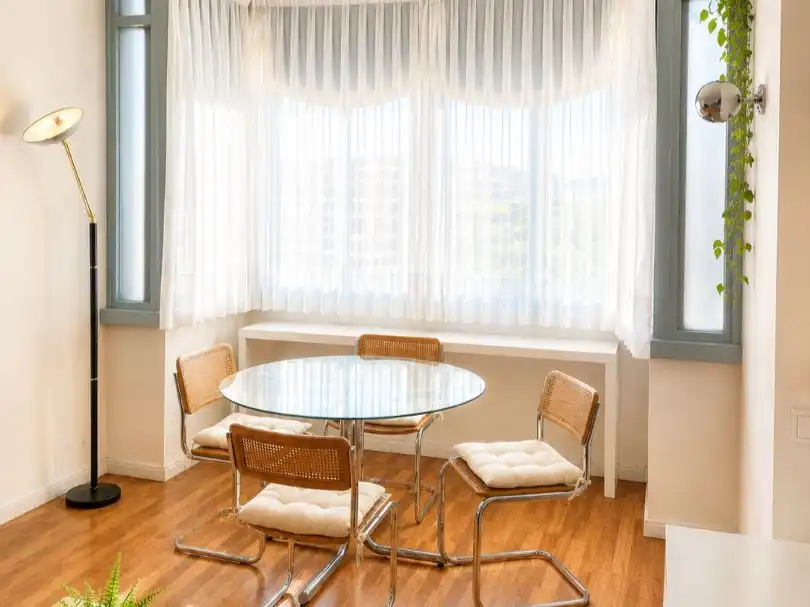 Flat for rent in Avenida de Pío XII, 92, Castilla Dining room of Flat for rent in Madrid with Air Conditioner, Heating and Parquet flooring