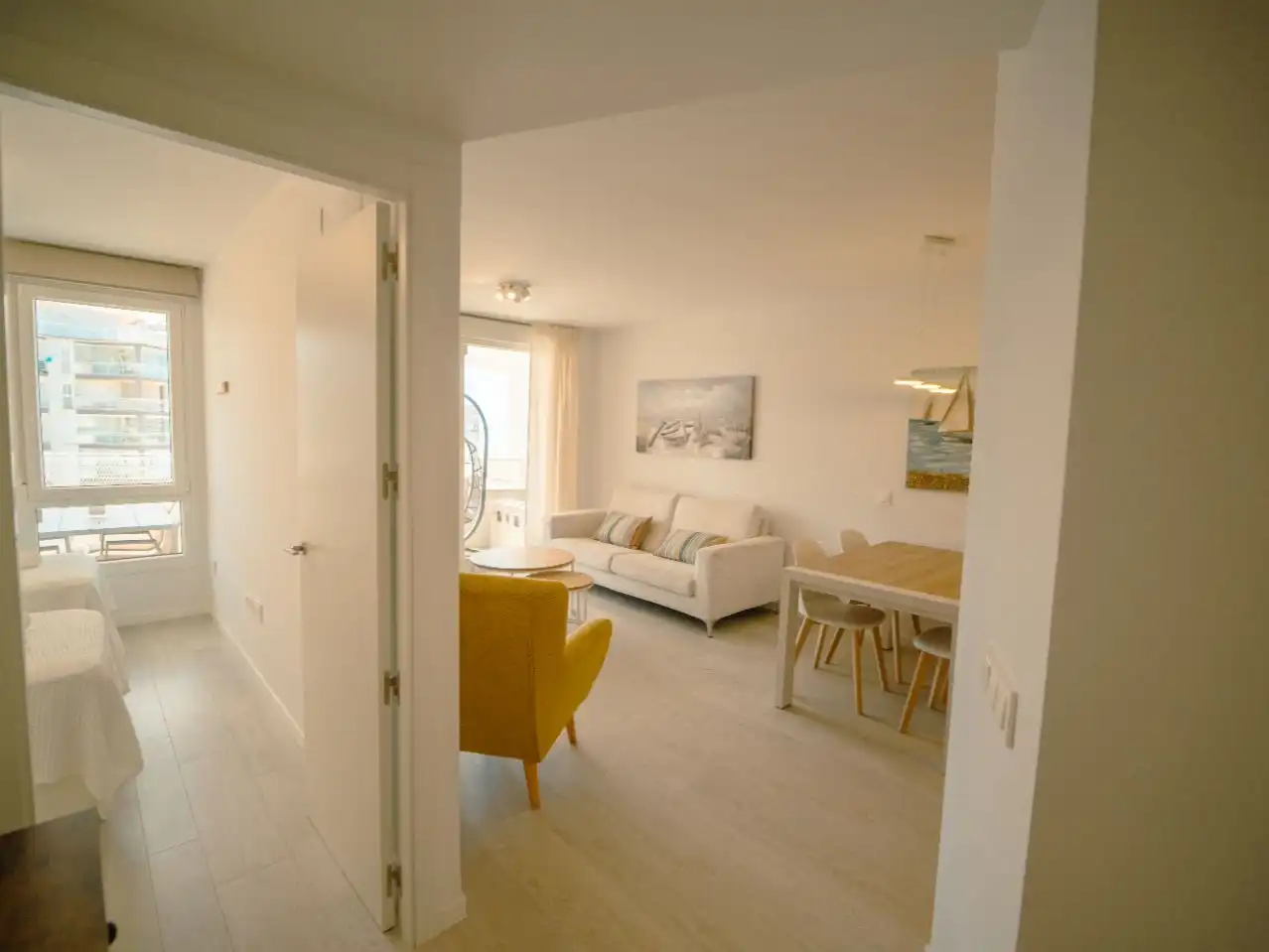 Flat for rent in Carrer d' Andalusia, 1, Playa Norte Living room of Flat for rent in Peñíscola / Peníscola with Air Conditioner, Heating and Private garden