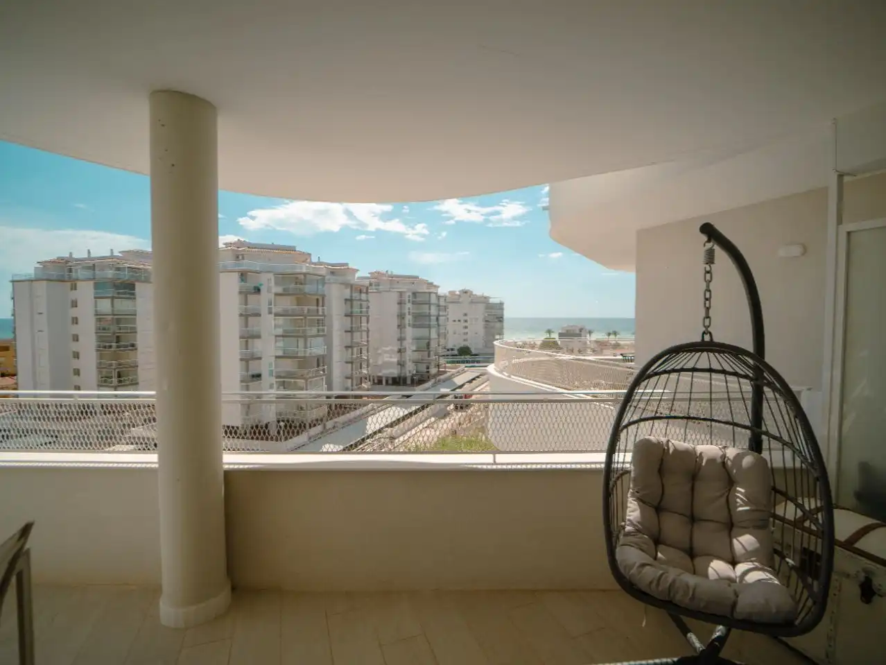 Flat for rent in Carrer d' Andalusia, 1, Playa Norte Balcony of Flat for rent in Peñíscola / Peníscola with Air Conditioner, Heating and Private garden