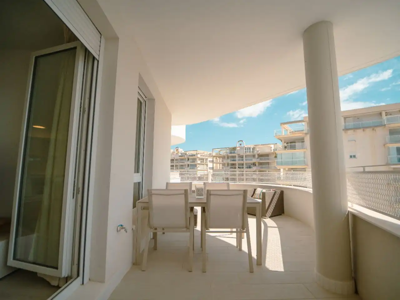 Flat for rent in Carrer d' Andalusia, 1, Playa Norte Terrace of Flat for rent in Peñíscola / Peníscola with Air Conditioner, Heating and Private garden