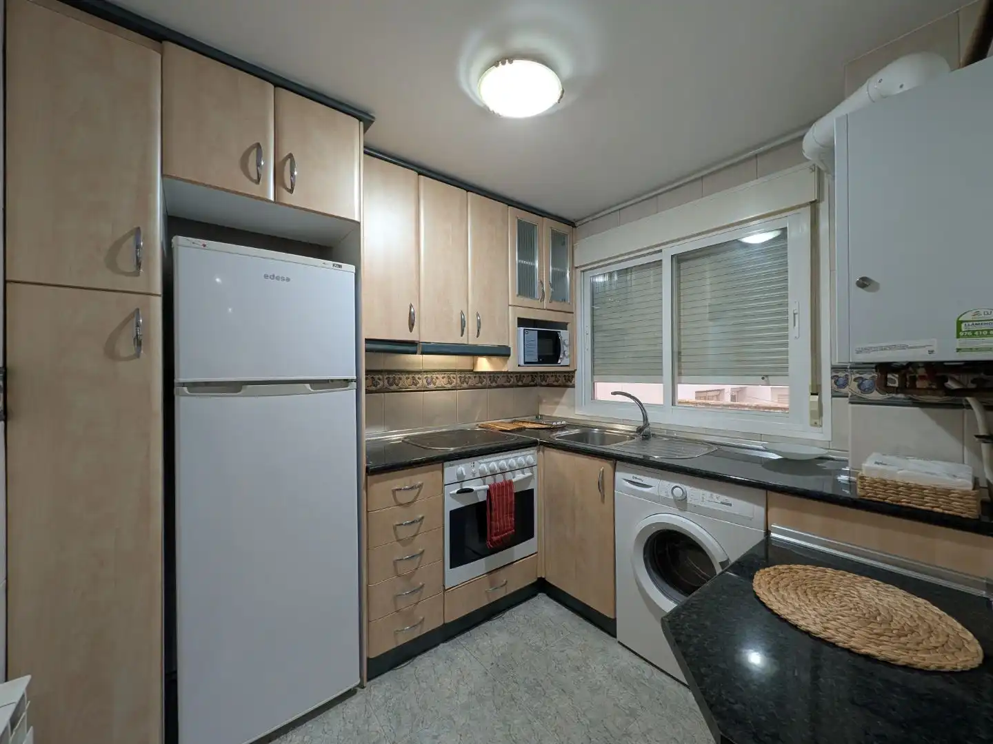 Cocina de Piso de alquiler en Zaragoza con Aire acondicionado, Calefacción y Parquet