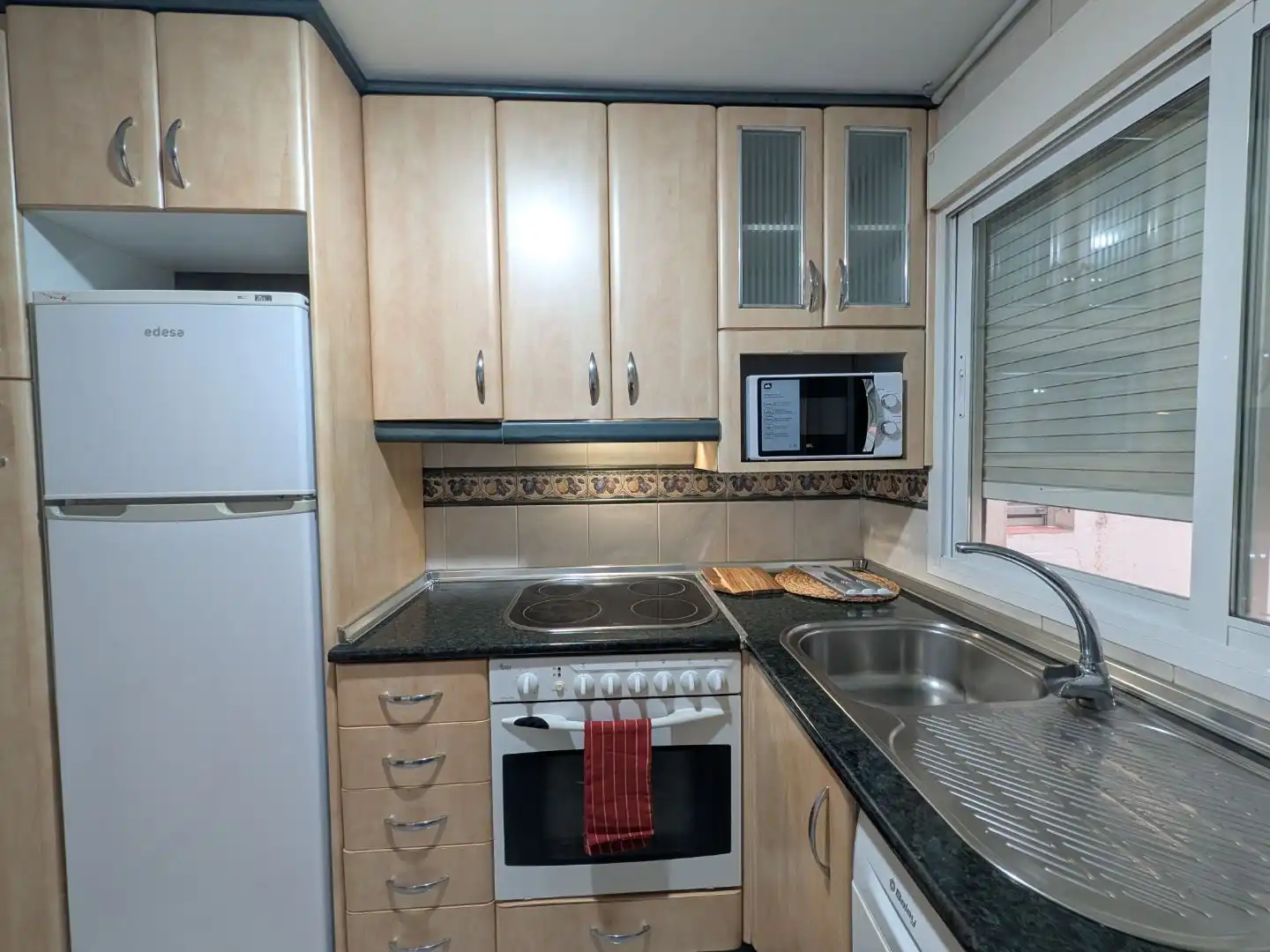 Cocina de Piso de alquiler en Zaragoza con Aire acondicionado, Calefacción y Parquet