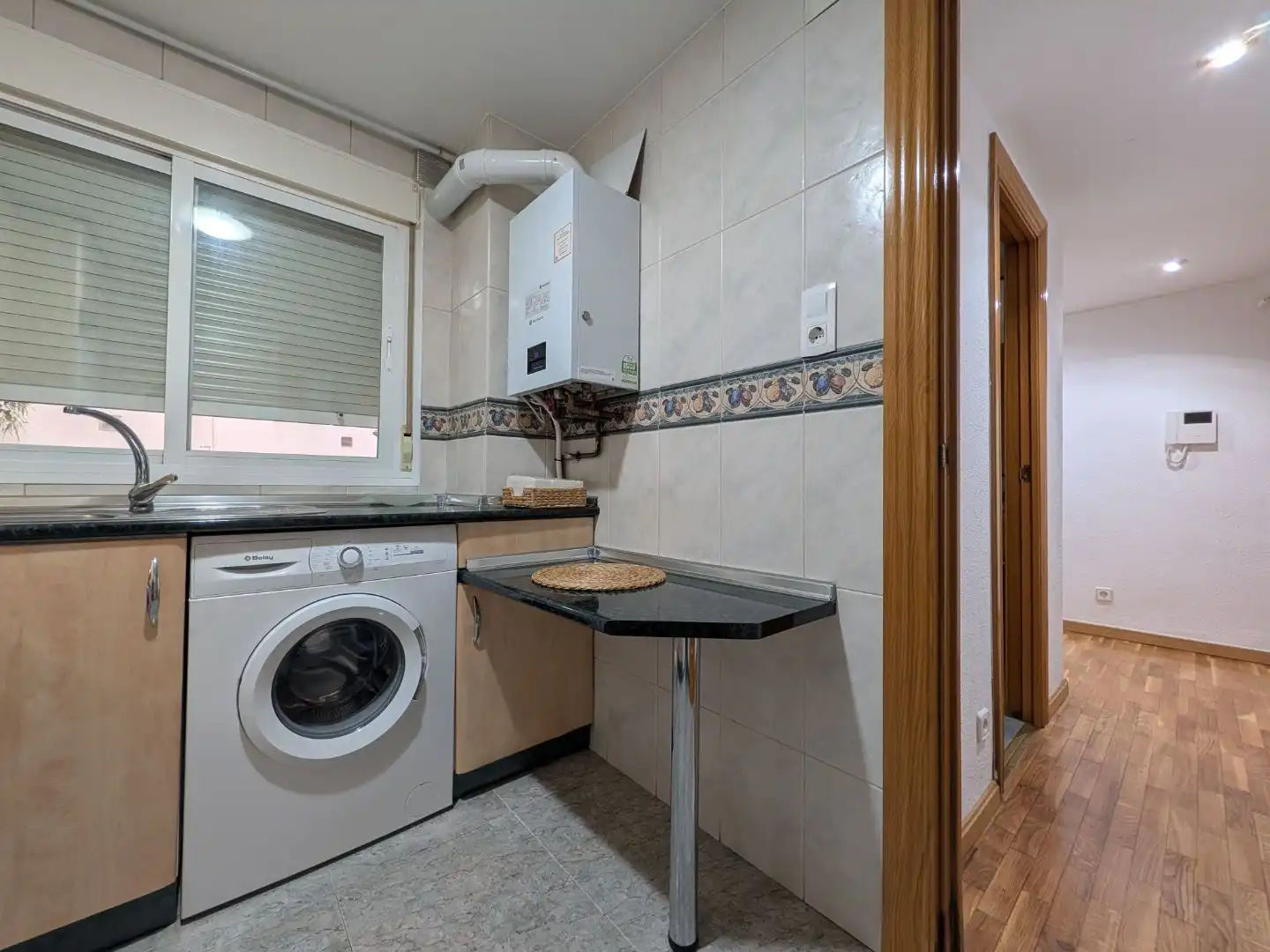 Cocina de Piso de alquiler en Zaragoza con Aire acondicionado, Calefacción y Parquet