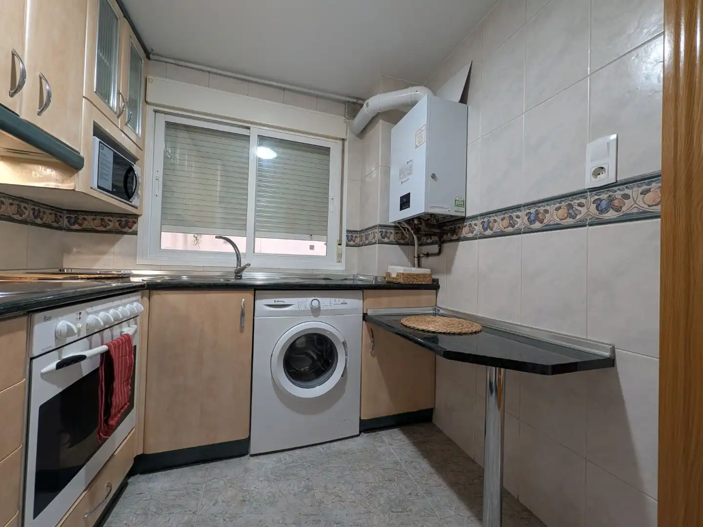 Cocina de Piso de alquiler en Zaragoza con Aire acondicionado, Calefacción y Parquet