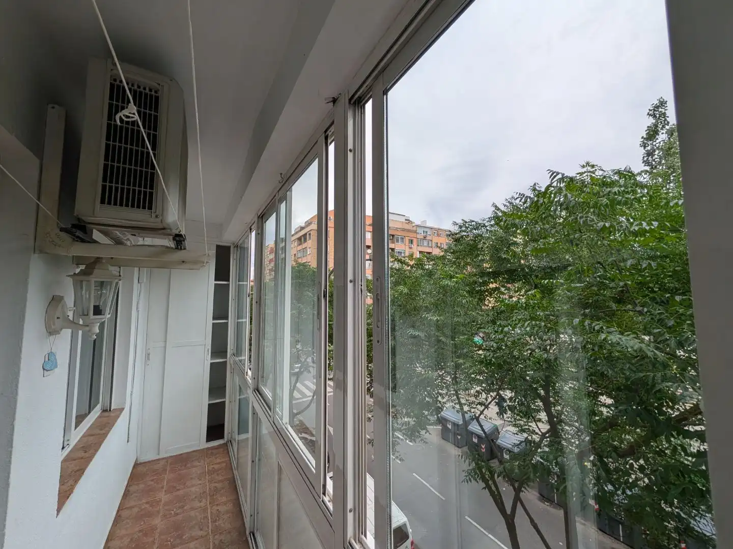 Terraza de Piso de alquiler en Zaragoza con Aire acondicionado, Calefacción y Parquet
