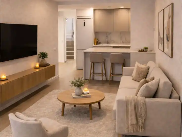 Flat for sale in Avenida de la Coruña, 38, Estación Living room of Flat for sale in Las Rozas de Madrid with Balcony