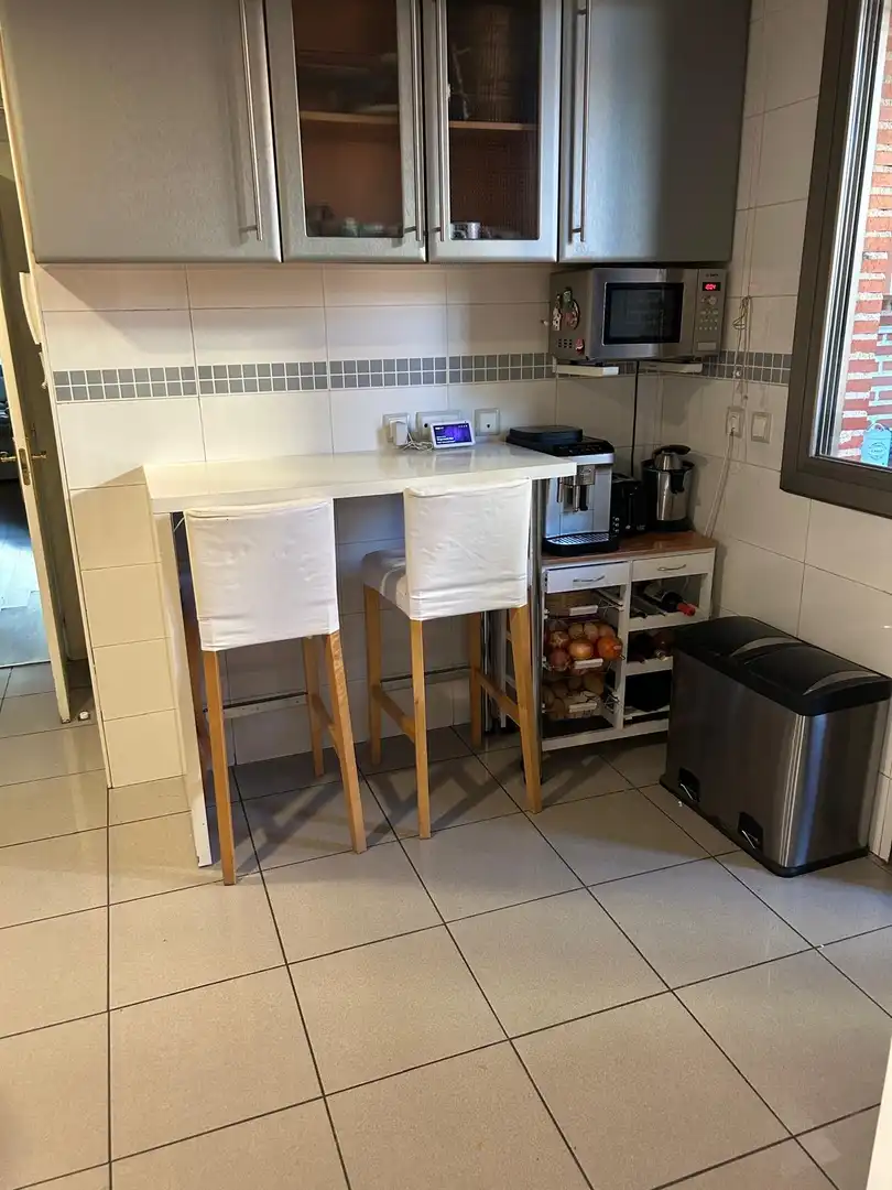Cocina de Piso de alquiler en Madrid con Aire acondicionado, Calefacción y Jardín privado