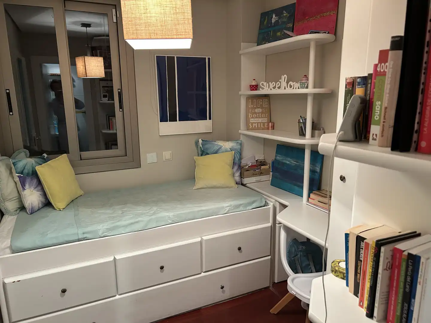Habitación de Piso de alquiler en Madrid con Aire acondicionado, Calefacción y Jardín privado