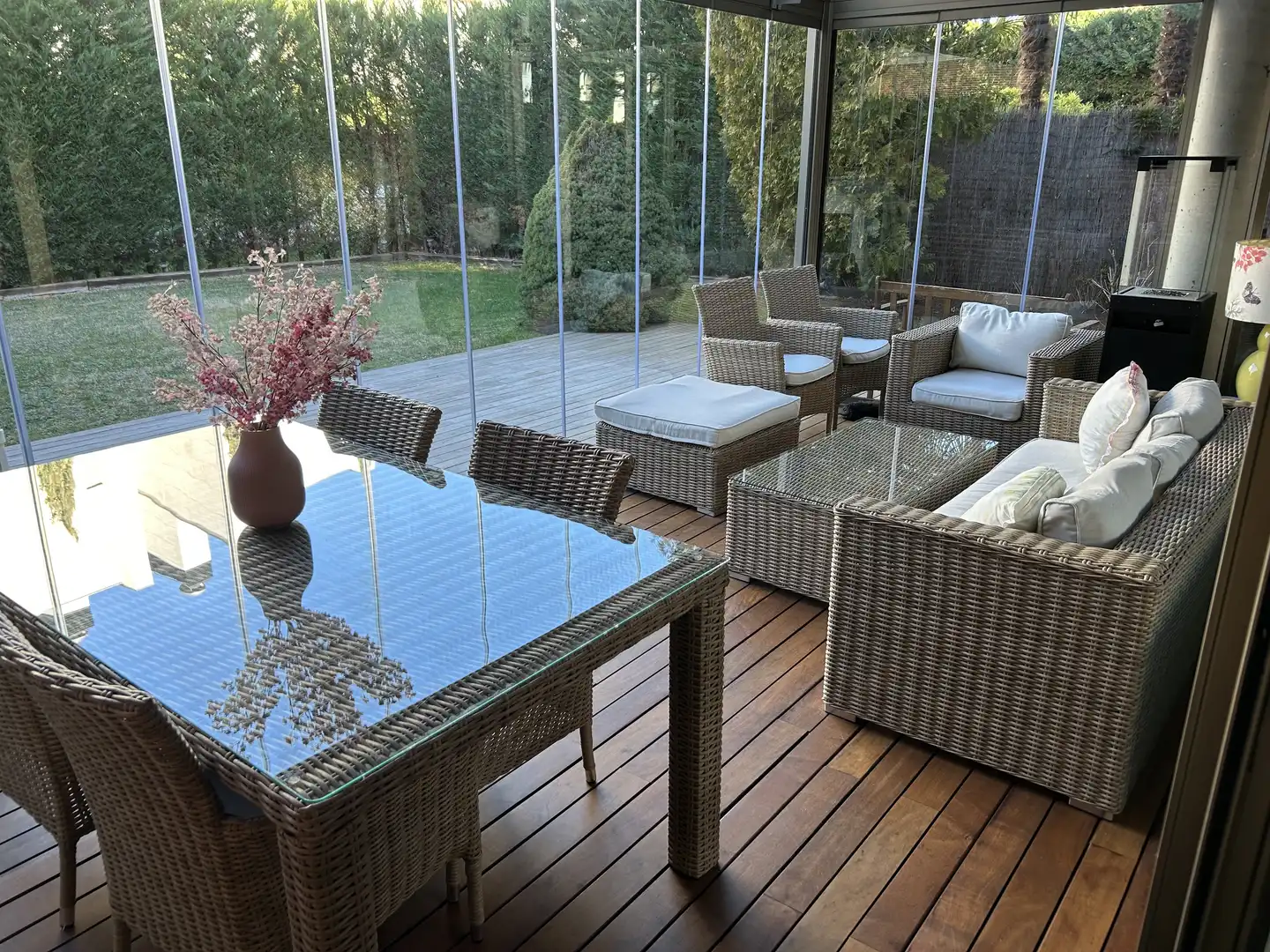 Terraza de Piso de alquiler en Madrid con Aire acondicionado, Calefacción y Jardín privado